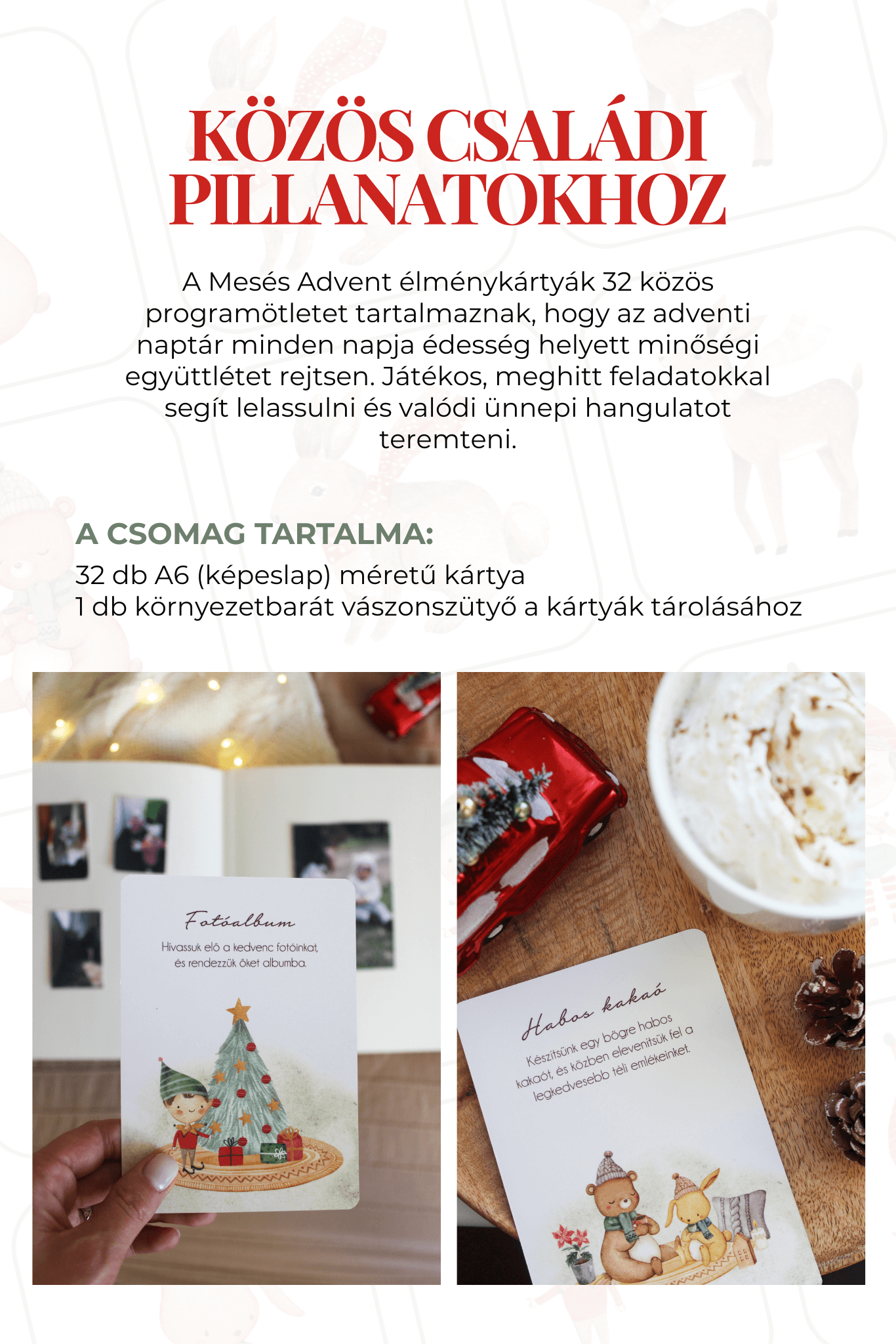 adventi kalendárium ötlet – közös családi programok