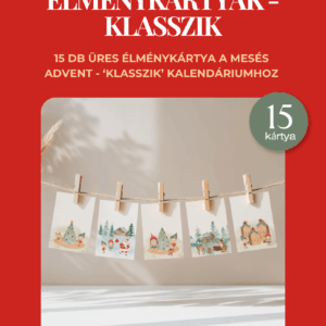 üres adventi élménykártyák – személyre szabható kiegészítő csomag