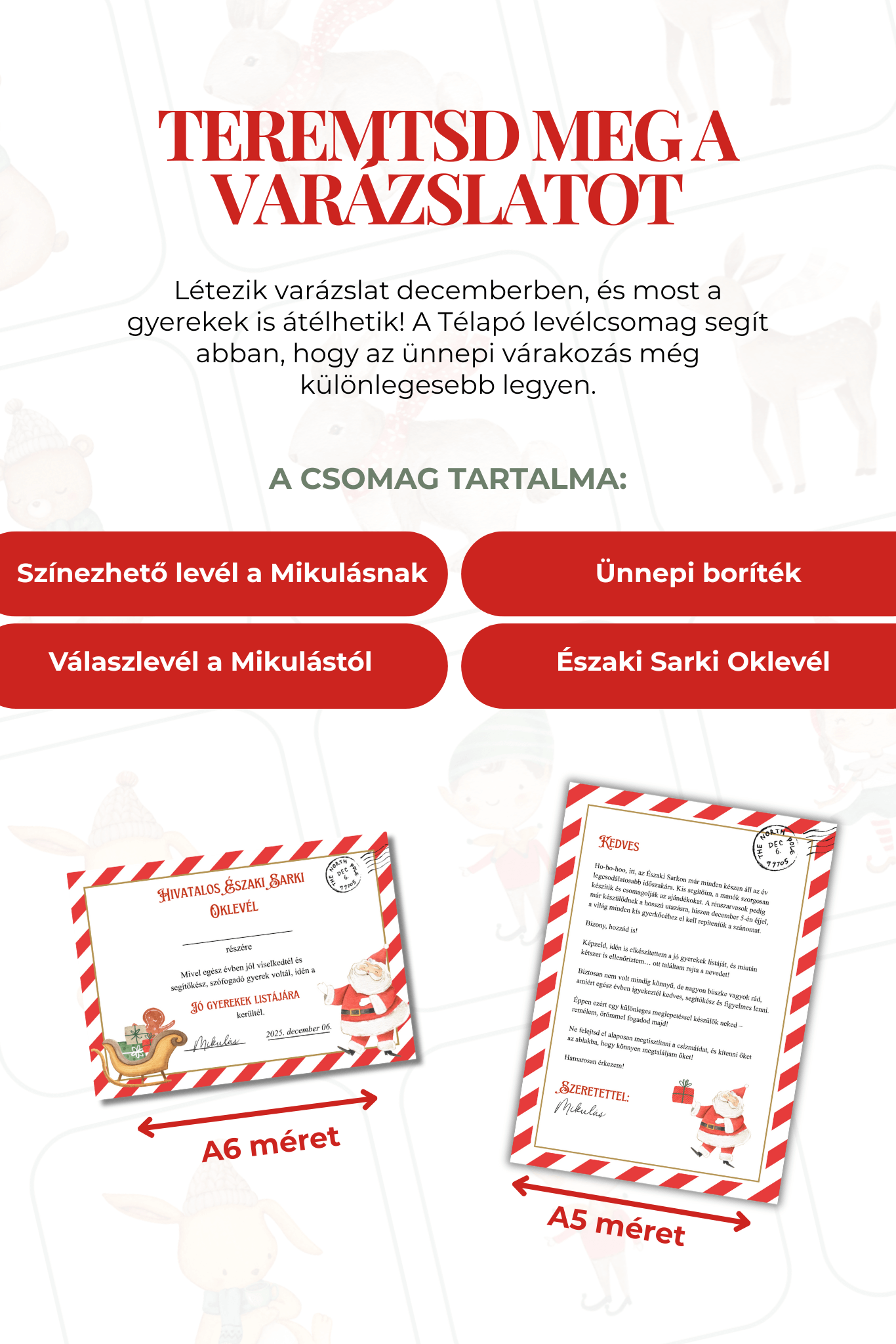 Mikulás levél csomag - Image 3