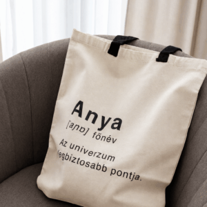 inspiráló vászontáska anyáknak