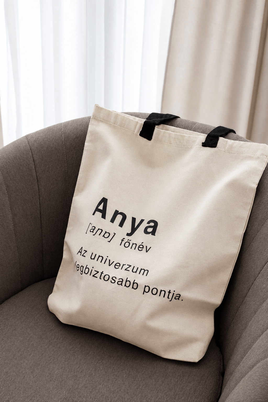 inspiráló vászontáska anyáknak